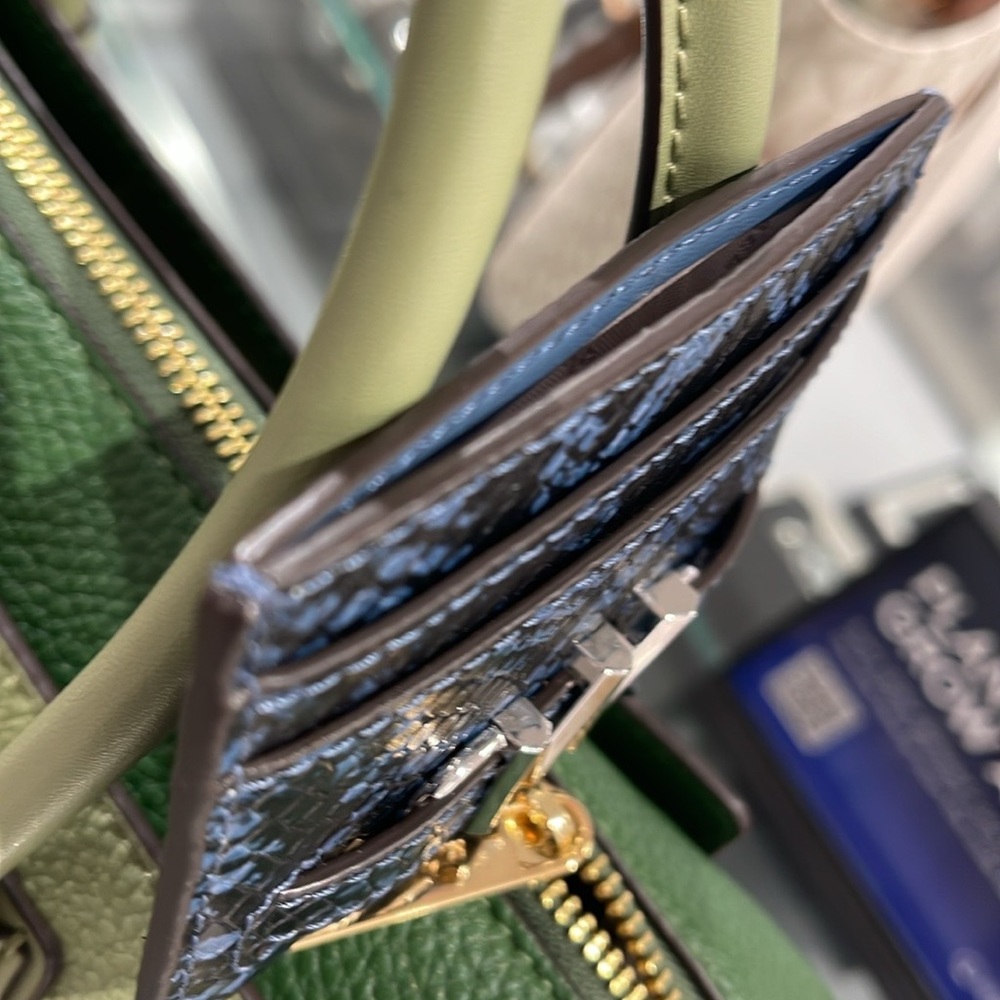 Michael Kors Reed Large Snakeskin Python Pattern … - image 3